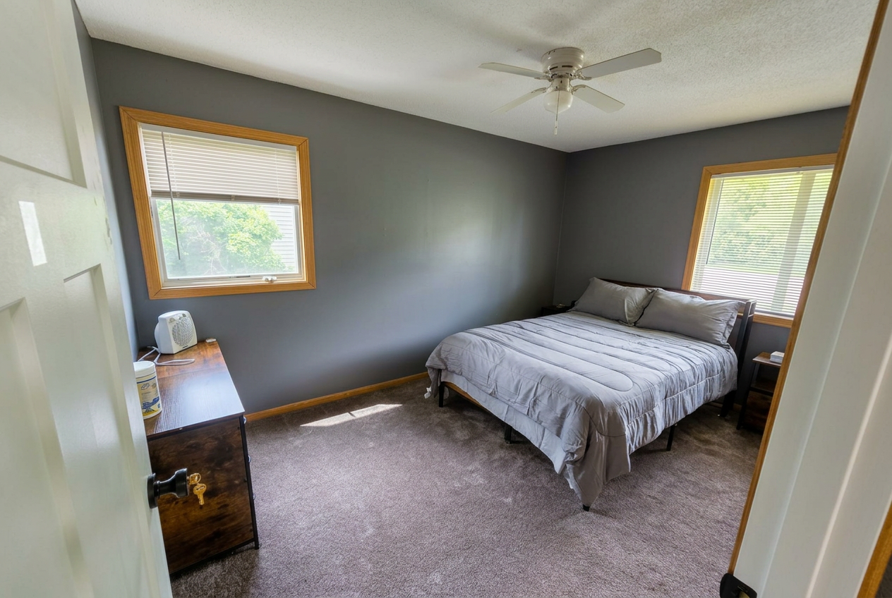 Additional resident bedroom with natural light
